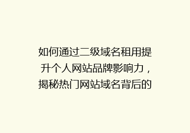 如何通过二级域名租用提升个人网站品牌影响力，揭秘热门网站域名背后的策略！