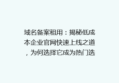 域名备案租用：揭秘低成本企业官网快速上线之道，为何选择它成为热门选择？