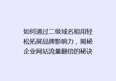 如何通过二级域名租用轻松拓展品牌影响力，揭秘企业网站流量翻倍的秘诀！