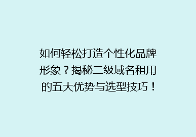如何轻松打造个性化品牌形象？揭秘二级域名租用的五大优势与选型技巧！