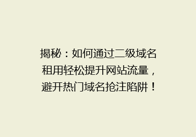 揭秘：如何通过二级域名租用轻松提升网站流量，避开热门域名抢注陷阱！