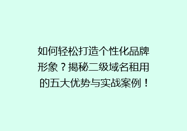 如何轻松打造个性化品牌形象？揭秘二级域名租用的五大优势与实战案例！